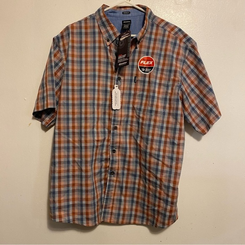 Dickies Flex Shirt Mens Shirt XL Modern Fit Moisture Wicking Button Down New